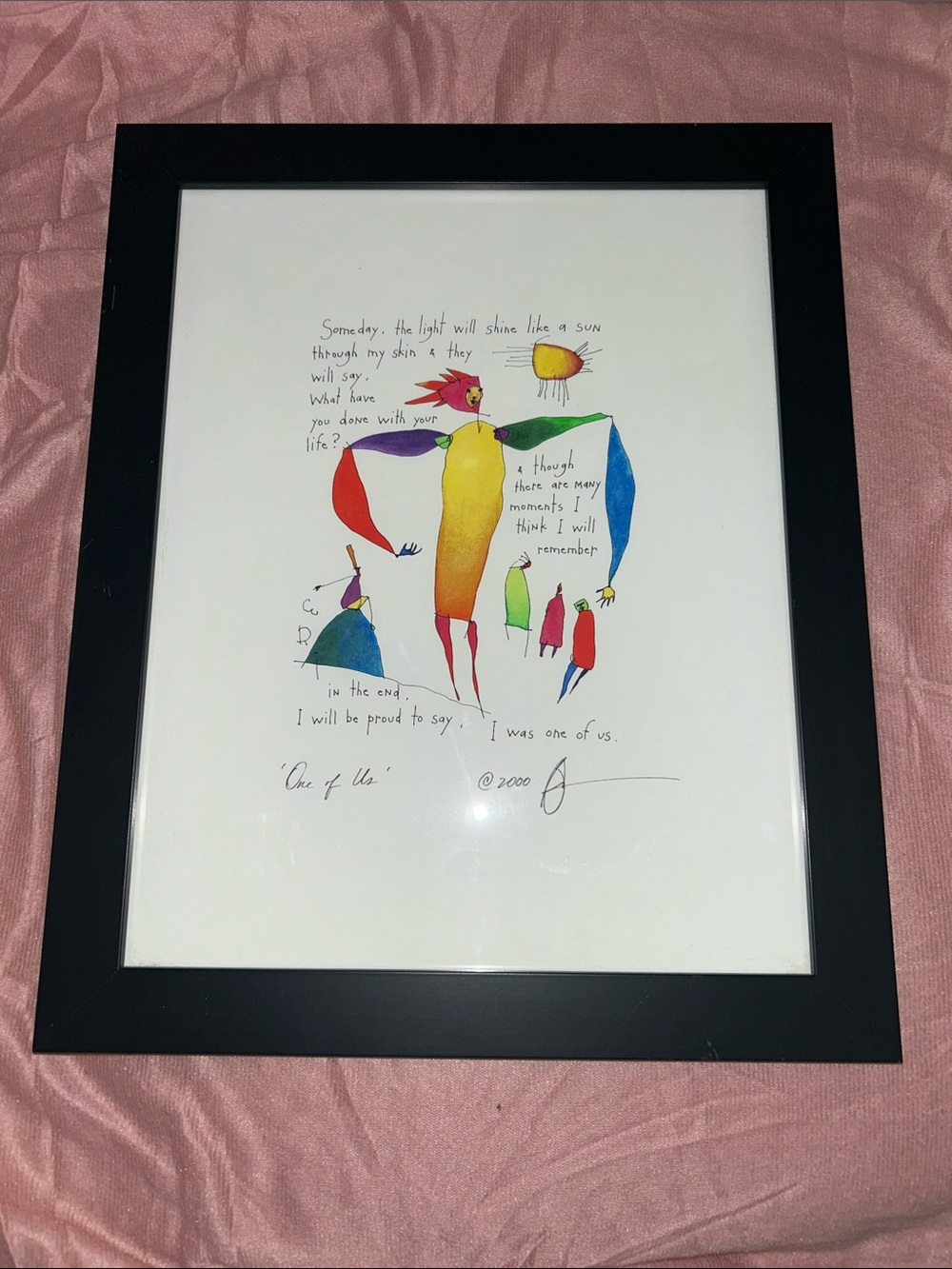 Storypeople Framed Multicolor Abstract Home Art